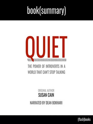 cover image of Quiet by Susan Cain--Book Summary